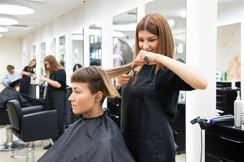 Signature Haircut & Style - Professional beauty service at Bella Beauty